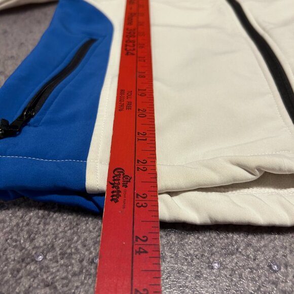 Rokk Women's Norwegian Jacket Soft Shell White Flag Lightweight Coat Large - Picture 7 of 7